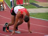 Daniel Bračko, start na 400 m